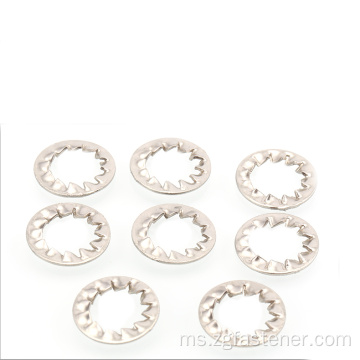 DIN6798 Gigi dalaman keluli tahan karat Serrated Lock Washer